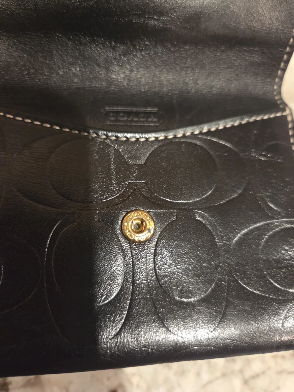 Coach Black Quilted Crossbody Bag with Matching Card Wallet